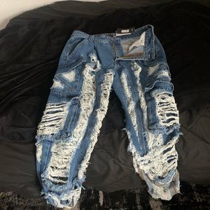 Fashion nova distressed jeans
